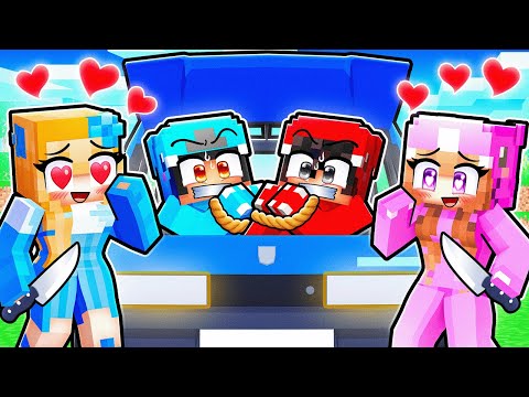 CRAZY FAN GIRLS KIDNAPPED OMZ & ROXY in Minecraft...