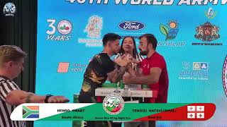Swart Henro vs Natsvlishvili Tengizi | Up to 65 kg | XLVI WORLD ARMWRESTLING CHAMPIONSHIP | 2025