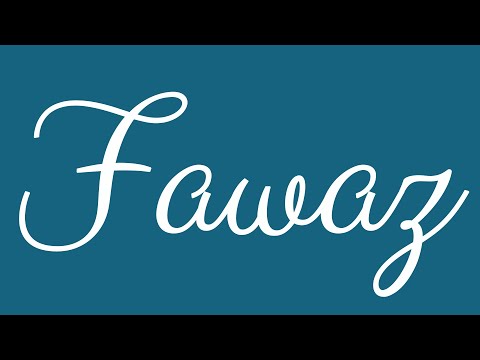 Learn how to Write the Name Fawaz Signature Style in Cursive Writing