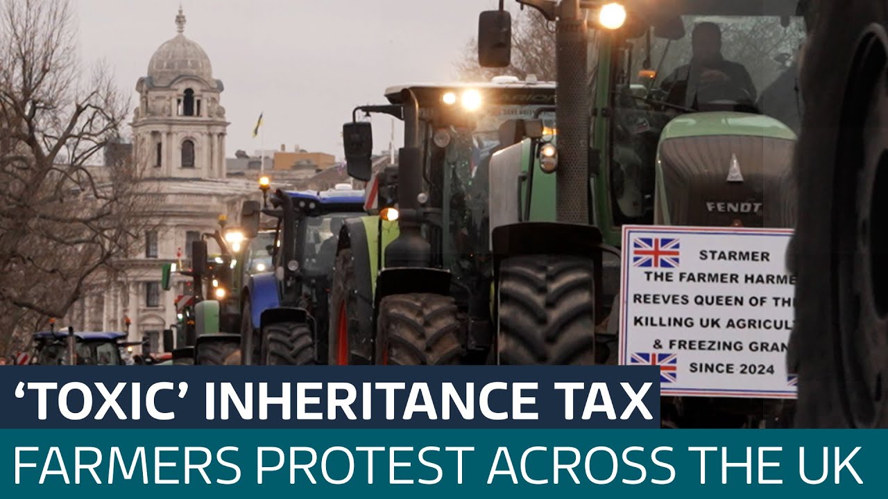 Farmers stage another tractor protest as Government says its support is ‘steadfast’ | ITV News