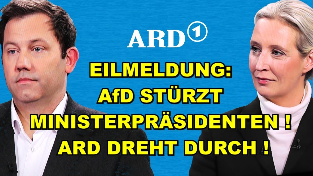 EIL: AfD STÜRZT Ministerpräsidenten!