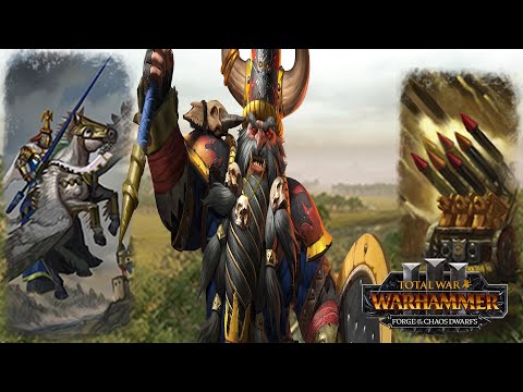 Tall Chaos Dwarfs - vs Bretonnia & Empire // Total War: WARHAMMER 3