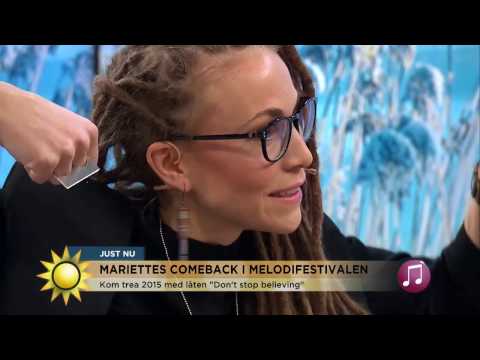 Mariette: "Kan inte förbereda sig nog för Melodifestivalen" - Nyhetsmorgon (TV4)