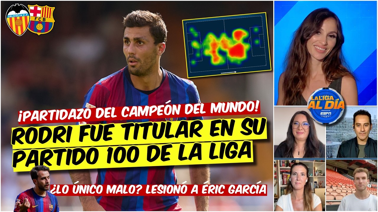 Rodri EL CAPITÁN del Barcelona que NO LLEVA BRAZALETE. Jugó su PARTIDO 100 de Liga | La Liga al Día