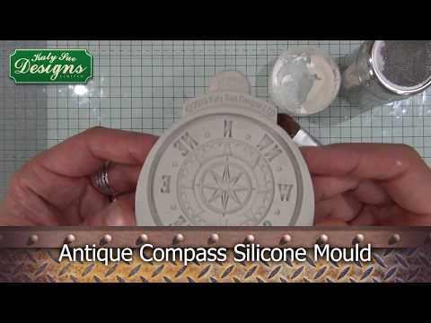 ANTIQUE COMPASS silicone icing mould ANTIQUE COMPASS silicone icing mould