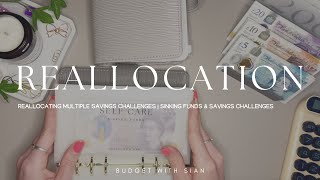 REALLOCATING MULTIPLE CHALLENGES | CASH STUFFING UK | Savings | Sinking Funds | UK Cash Budgeter