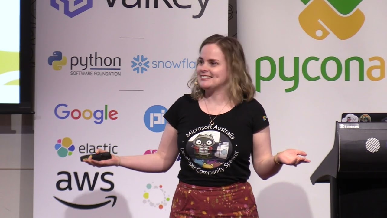 Renee Noble presenting at PyCon AU 2025