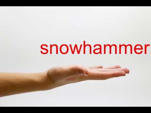 How to Pronounce snowhammer - American English