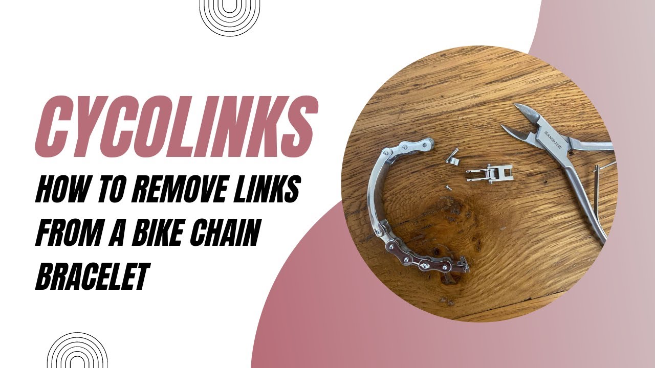 How to Remove Chain Links from Bike Chain Bracelet - Video Tutorial