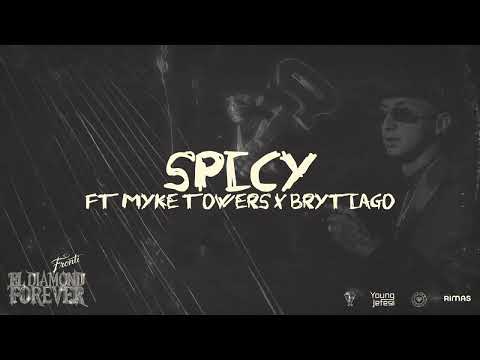 Fronti, Brytiago ft. Myke Towers - SPICY (Visualizer) | EL DIAMOND FOREVER