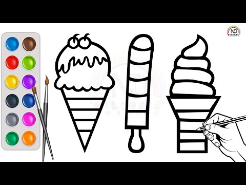 Drawing Icecream Easily | IceCream Drawing | Nilima's Drawing