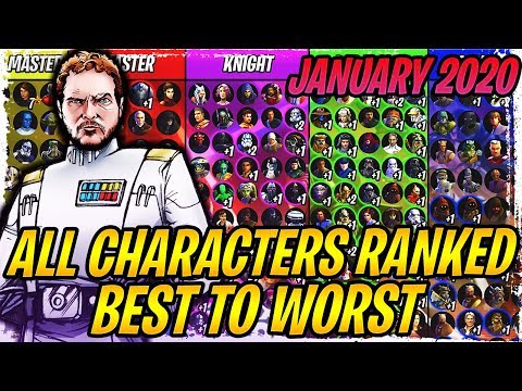 ALL CHARACTERS RANKED FROM BEST TO WORST - JANUARY 2020 | Star Wars: Galaxy of Heroes