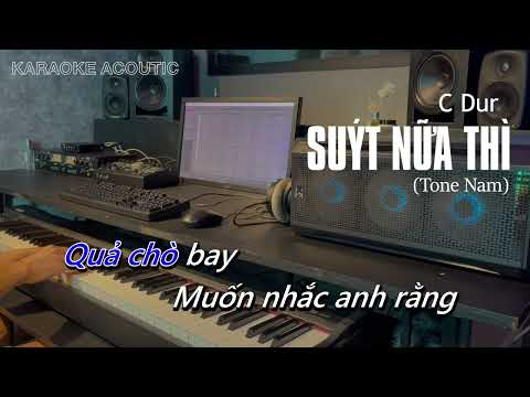 Karaoke Suýt Nữa Thì - ANDIEZ x BITI'S HUNTER Beat Acoustic | Beat Nam