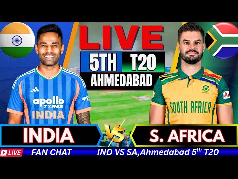 🔴 INDIA VS SOUTH AFRICA 5th T20I LIVE | IND vs SA Live Match Today | Live Cricket Score & Commentary