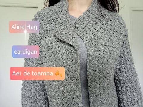 cardigan "Aer de toamna" (crochet cardigan) autumn crochet cardigan