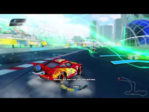 Cars 3 Driven to Win (PS4) Walkthrough Part 8 - ALL TRACKS #8