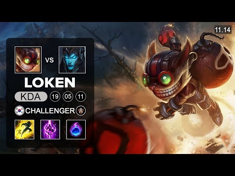 LokeN Ziggs ADC vs Kalista - KR Challenger Patch 11.14