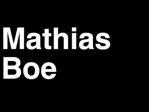 How to Pronounce Mathias Boe Denmark Silver Medal Men's Badminton London 2012 Olympics Video