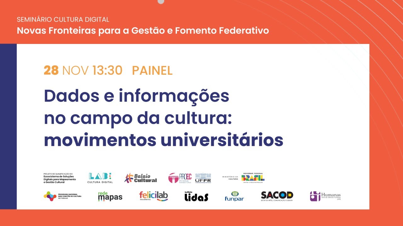 Dados e informações no campo da cultura: movimentos universitários