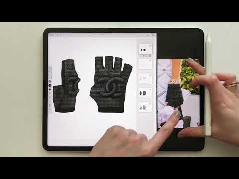 Fashion Gloves Template - Chanel Cruise 2022/23