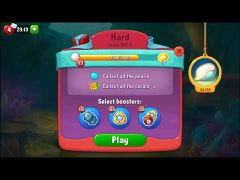 FISHDOM:  💥💥 Level 9653 Hard Level No Boosters, 9654 no boosters  💥💥