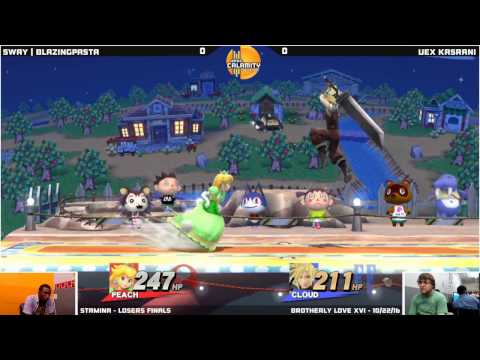 BL XVI | SWAY | BlazingPasta (Peach) vs Vex Kasrani (Cloud, Marth) - Losers Finals - Stamina