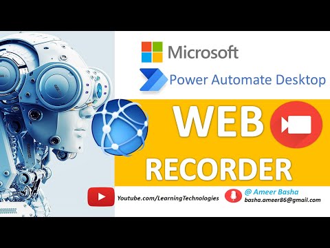 Part of a video titled Power Automate Desktop : Web Recorder - YouTube