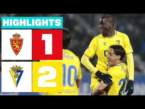 REAL ZARAGOZA 1 - 2 CÁDIZ CF | RESUMEN LALIGA HYPERMOTION