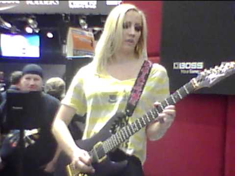 Iron Maidens at Winter NAMM 2012 in the Roland Corporation Courtney Cox Frank Boxberger Metal