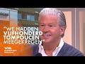 Dries Roelvink deelde tompoucen uit aan zorgmedewerkers