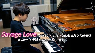 BTS (방탄소년단) - Savage Love (Laxed – Siren Beat) [BTS Remix] x Jawsh 685 x Jason Derulo (piano cover)