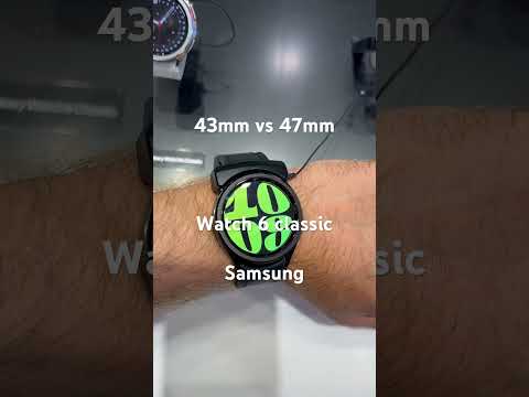 Samsung watch 6 classic 43mm vs 47mm size