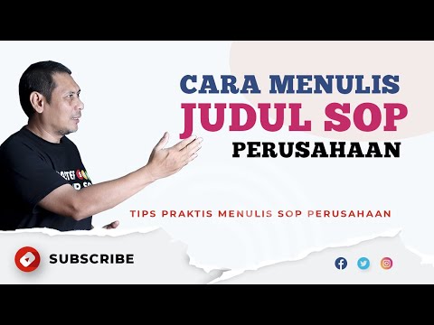Cara Paling Mudah Menulis Judul SOP Usaha