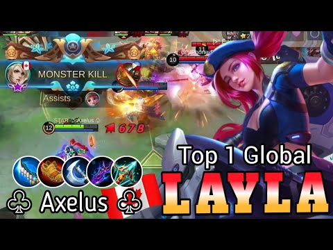 Top 1 Global Layla 90% Critical Damage!! By ♧ Axelus ♧ Layla Top 1 Global ~ Mobile Legends