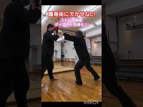 当身(パンチ)は相手を崩して技をかける時に使います。#護身術 #神戸 #剣護身術 #女性のための護身術 #護身術やり方#武道 #shorts
