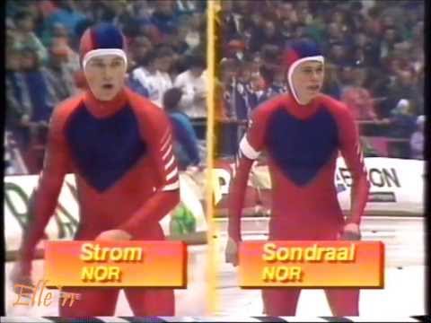 World Championships Sprint Heerenveen 1989 - 500 m Søndrål - Strøm