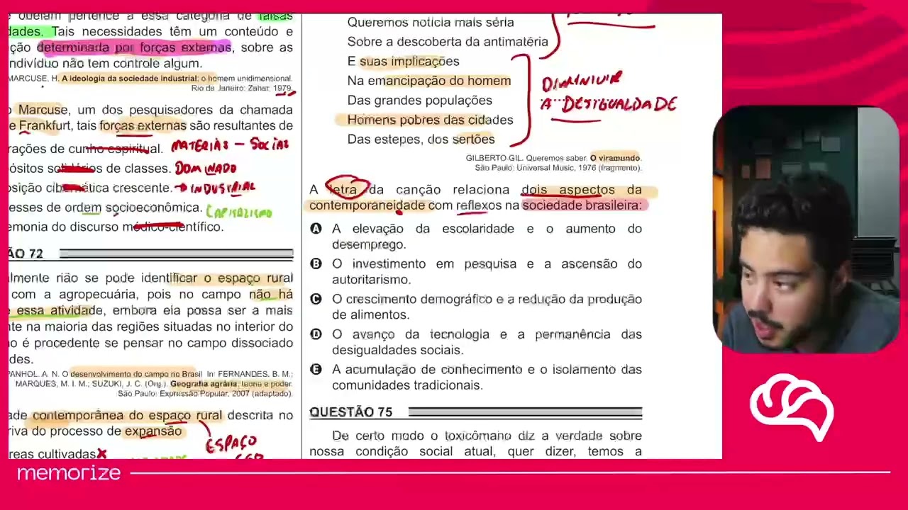 Resolução em Vídeo — Questão 74 ENEM 2018 PPL