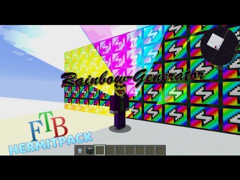 ExtraUtils2 Rainbow Generator - most efficient setup - FTB Hermit Pack - modded Minecraft 1.10.0