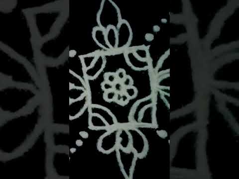 Freehand rangoli design #muggulu #rangoli #viralshort