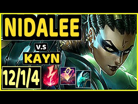 NIDALEE vs KAYN - 12/1/4 KDA JUNGLE GAMEPLAY - EUW Ranked MASTER