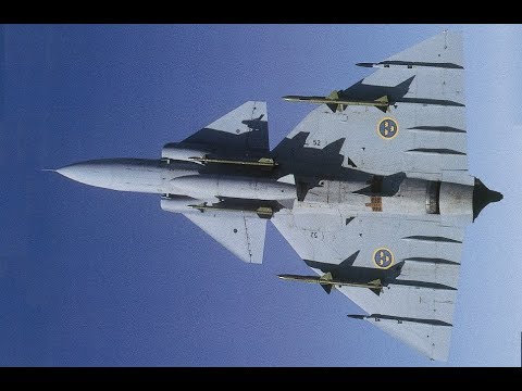 Dogfight 2vs2 SAAB JA37C VIGGEN , Subtitles SWE/ENG (Low video quality)