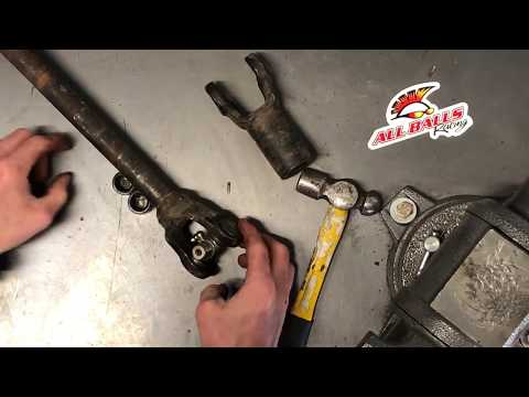 HOW TO - Remove & Replace U Joint On Polaris ATV UTV Ranger Sportsman Ujoint Prop Shaft ALL BALLS