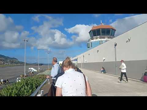 Moving flight in Funchal airport