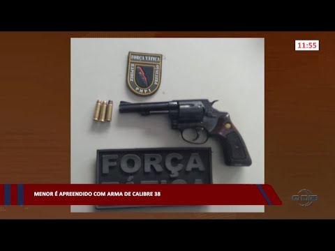 Menor é apreendido com arma de Calibre 38 26 01 2023