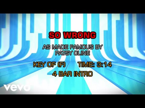 Patsy Cline So Wrong Karaoke