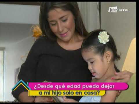 ¿Desde qué edad puedo dejar a mi hijo solo en casa?