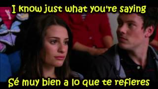 Glee - Don&#39;t speak / Sub spanish with lyrics