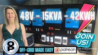 The EASIEST Off-Grid Solar Power System - Build it Yourself - Triple Parallel Victron Multiplus II