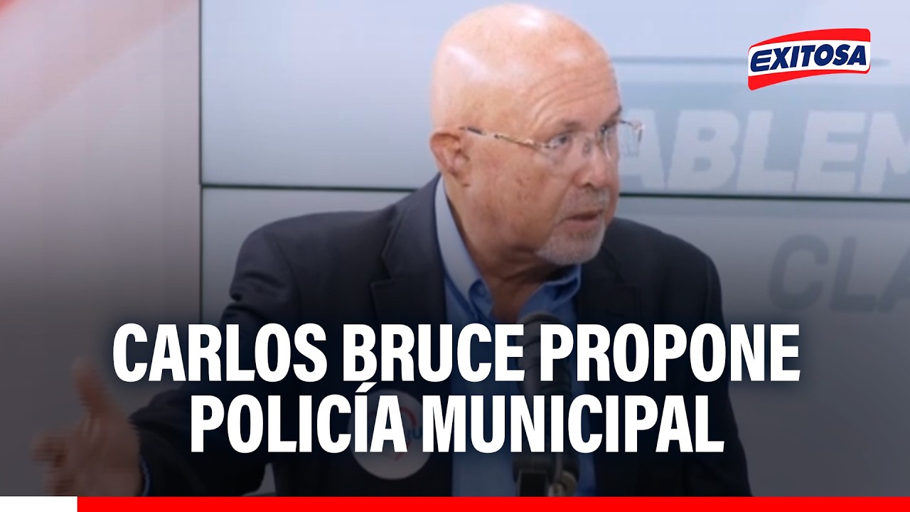 🔴🔵 Carlos Bruce propone Policía Municipal para combatir inseguridad en Lima