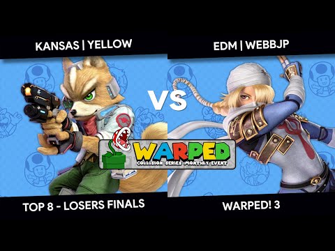 WARPED! 3 - Yellow (Fox) vs WebbJP (Sheik) - Top 8 - Losers Finals